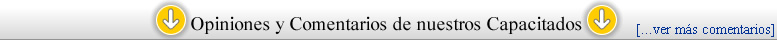 Comentarios de alumnos capacitados en &aacute;reas de Bioingenier&iacute;a